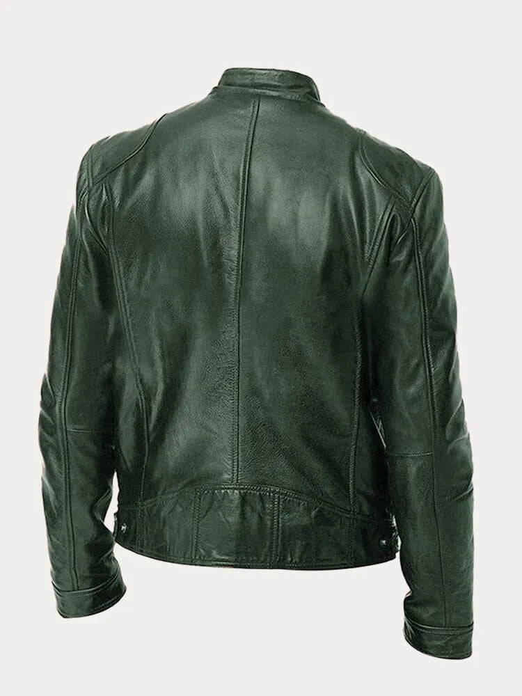 Victor™ Giacca di pelle casual