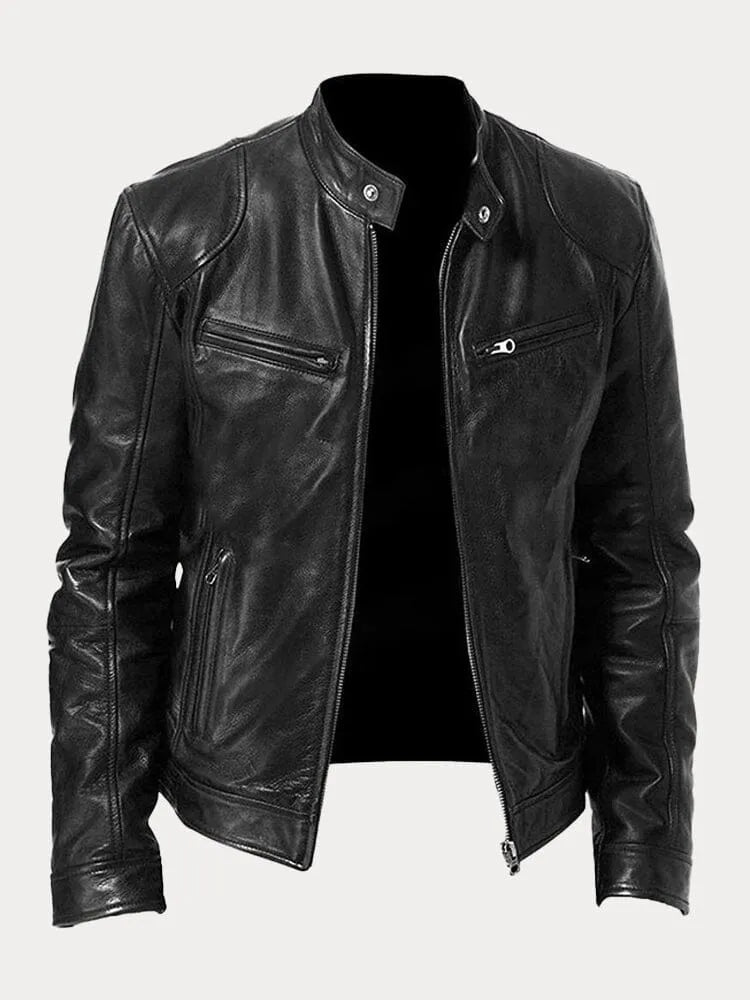 Victor™ Giacca di pelle casual