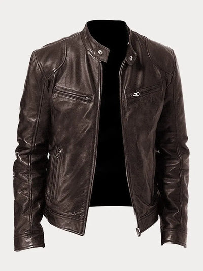 Victor™ Giacca di pelle casual