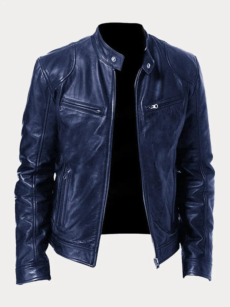 Victor™ Giacca di pelle casual