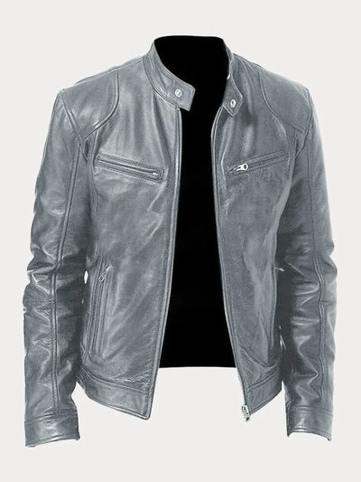 Victor™ Giacca di pelle casual