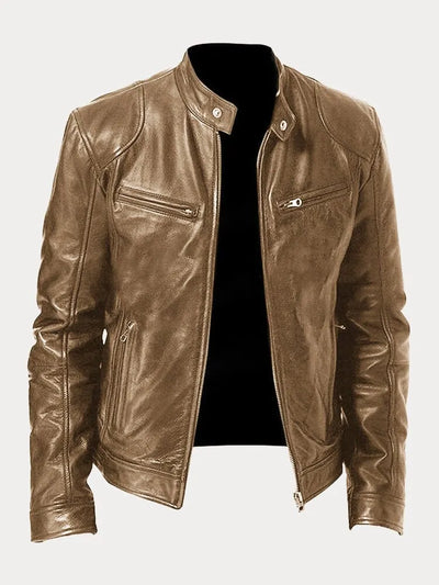 Victor™ Giacca di pelle casual