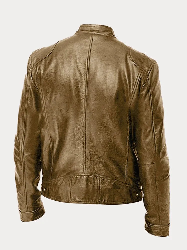 Victor™ Giacca di pelle casual