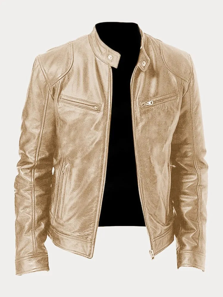 Victor™ Giacca di pelle casual