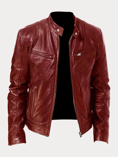 Victor™ Giacca di pelle casual