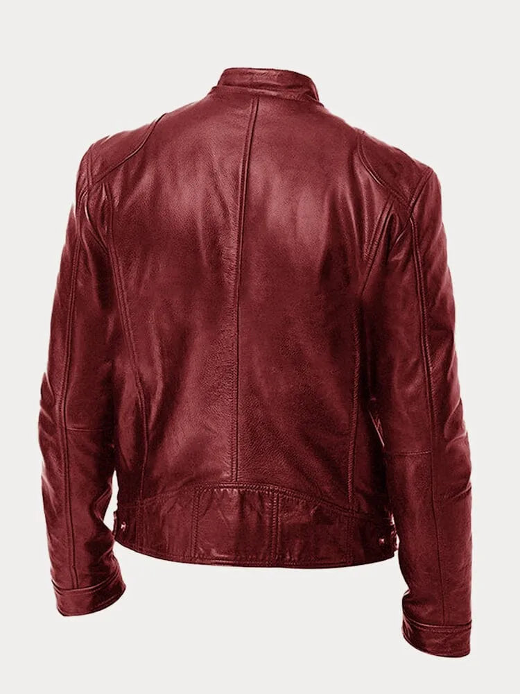 Victor™ Giacca di pelle casual