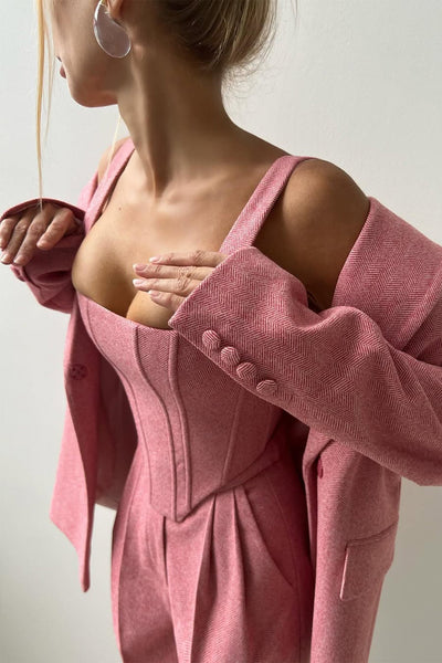 Dolce™ - Set tre pezzi con blazer doppiopetto