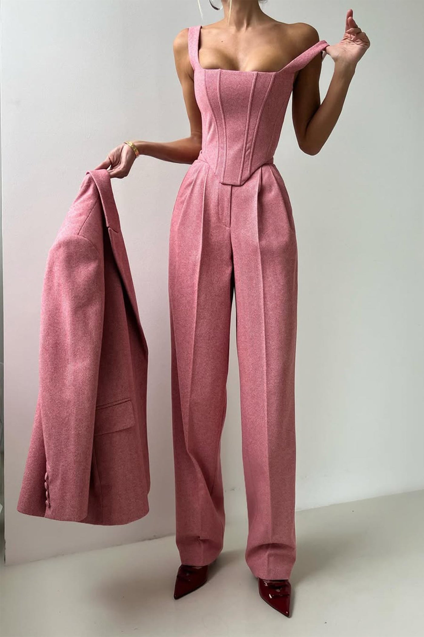 Dolce™ - Set tre pezzi con blazer doppiopetto