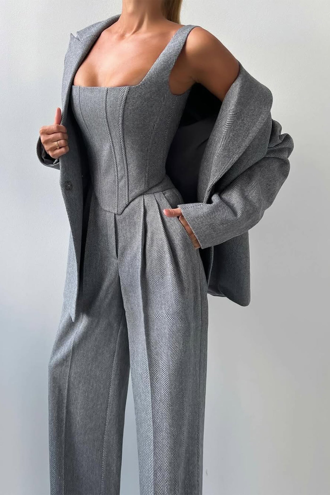 Dolce™ - Set tre pezzi con blazer doppiopetto