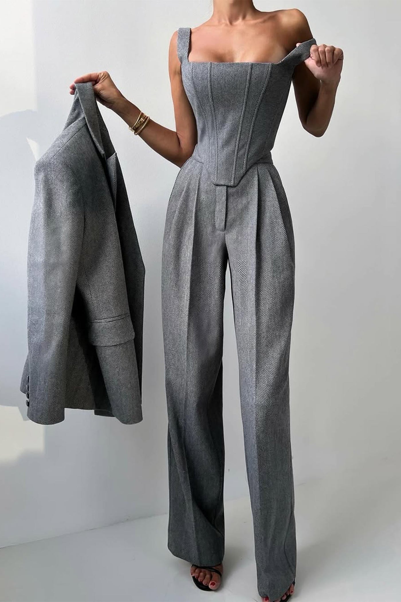 Dolce™ - Set tre pezzi con blazer doppiopetto