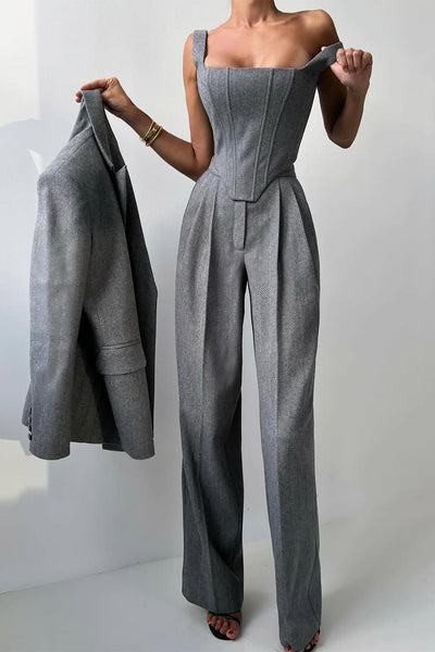 Dolce™ - Set tre pezzi con blazer doppiopetto