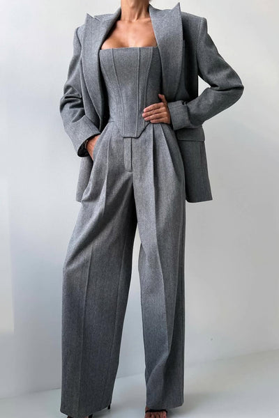 Dolce™ - Set tre pezzi con blazer doppiopetto