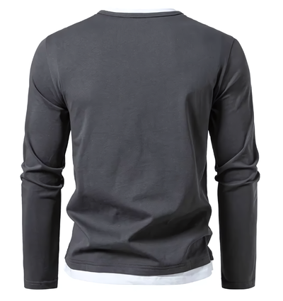 Luca | Maglia a maniche lunghe premium in cotone pettinato