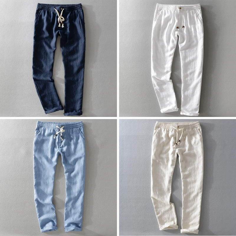 Pantaloni di lino casual Theodore Willow