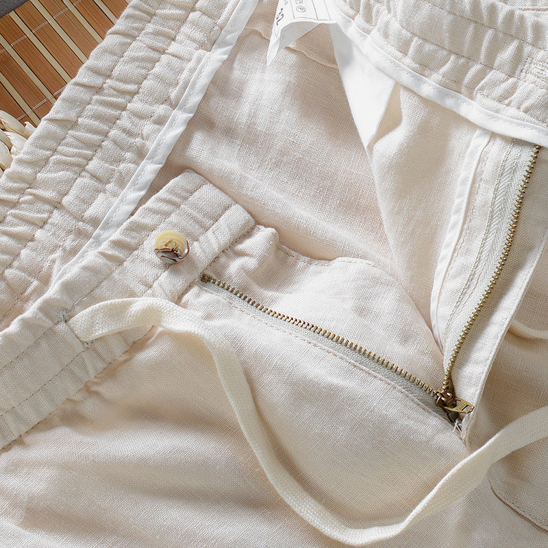 Pantaloni di lino casual Theodore Willow