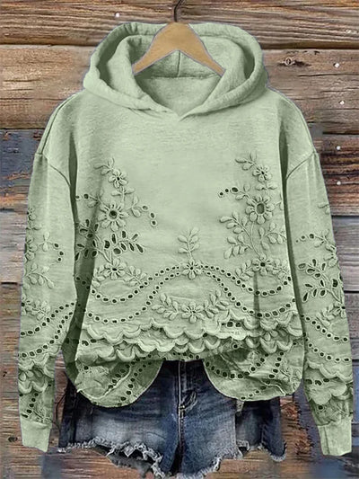 SASCHA | FELPA CON CAPPUCCIO CASUAL CON STAMPA