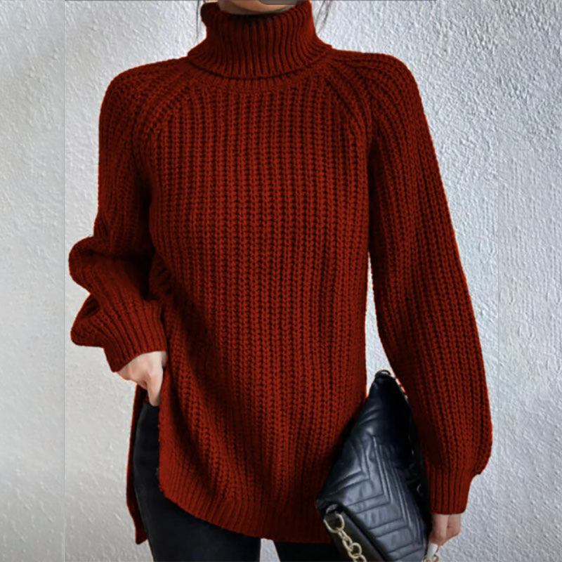 Éloïse™ | Maglione con collo alto e spacco