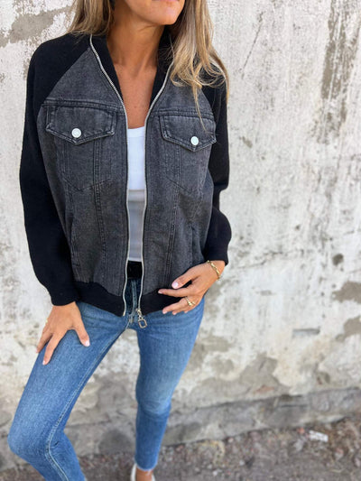 Vittoria™ | Giacca casual con zip e scollo a V