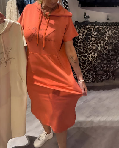 Saskia™ | Vestito casual con cappuccio