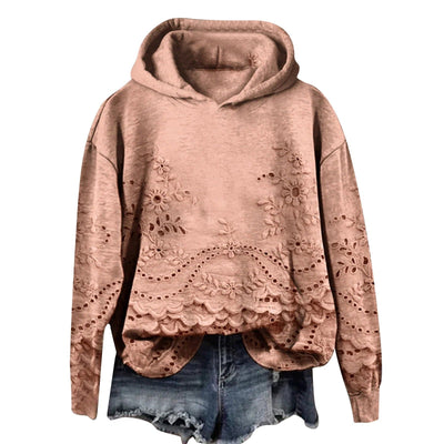 SASCHA | FELPA CON CAPPUCCIO CASUAL CON STAMPA