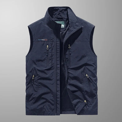 Casper - Gilet cargo traspirante con tasche multiple