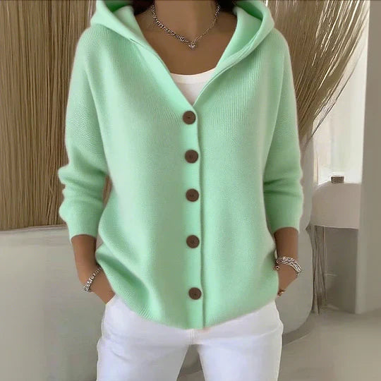 Felicia | Cardigan alla moda con cappuccio