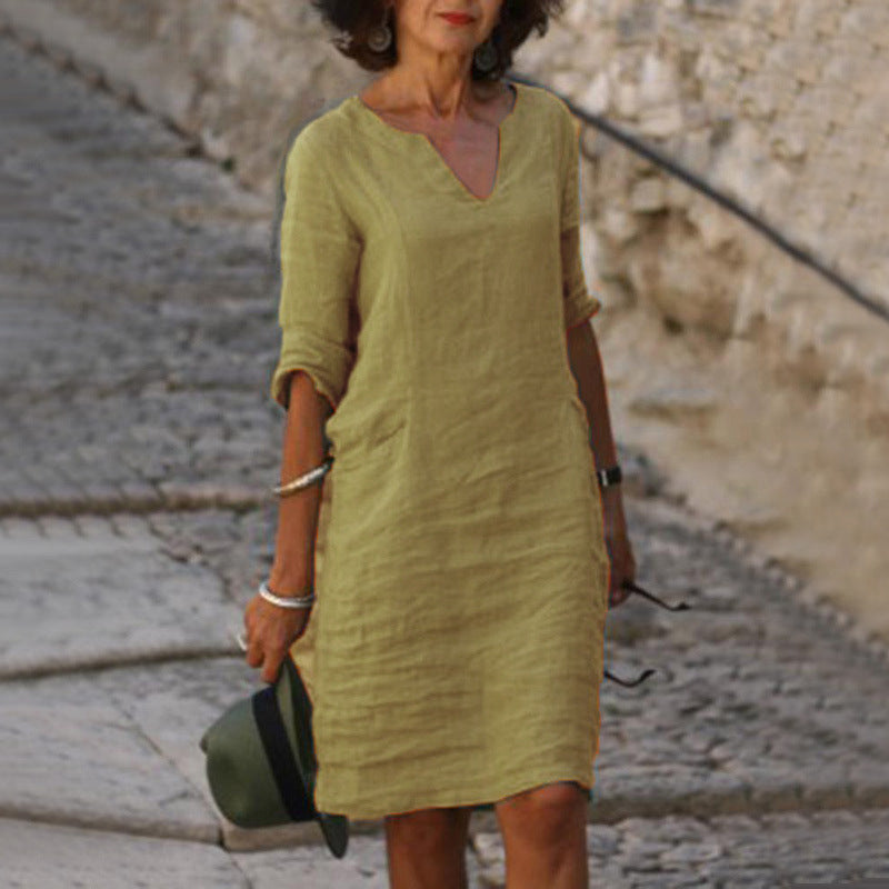 Giulia™ | Abito elegante con scollo a V