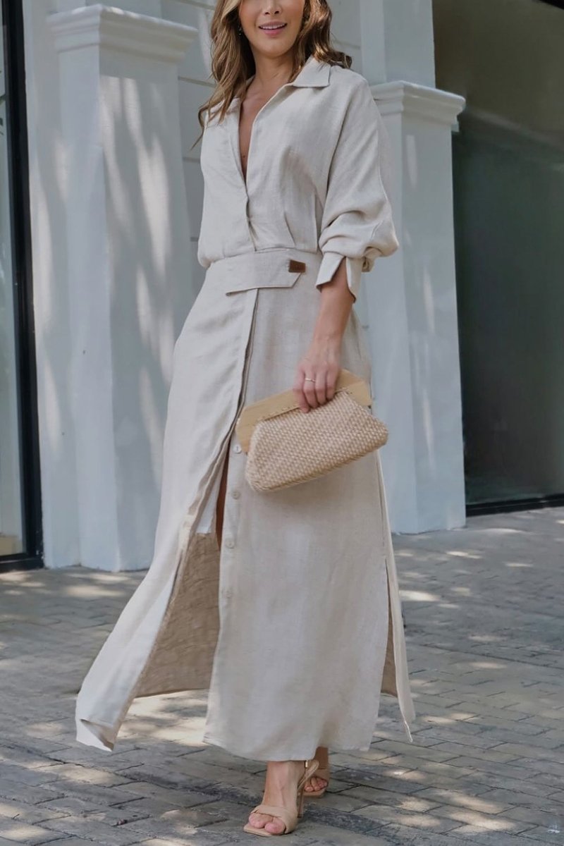 Jeanette | Maxi abito con scollo a V