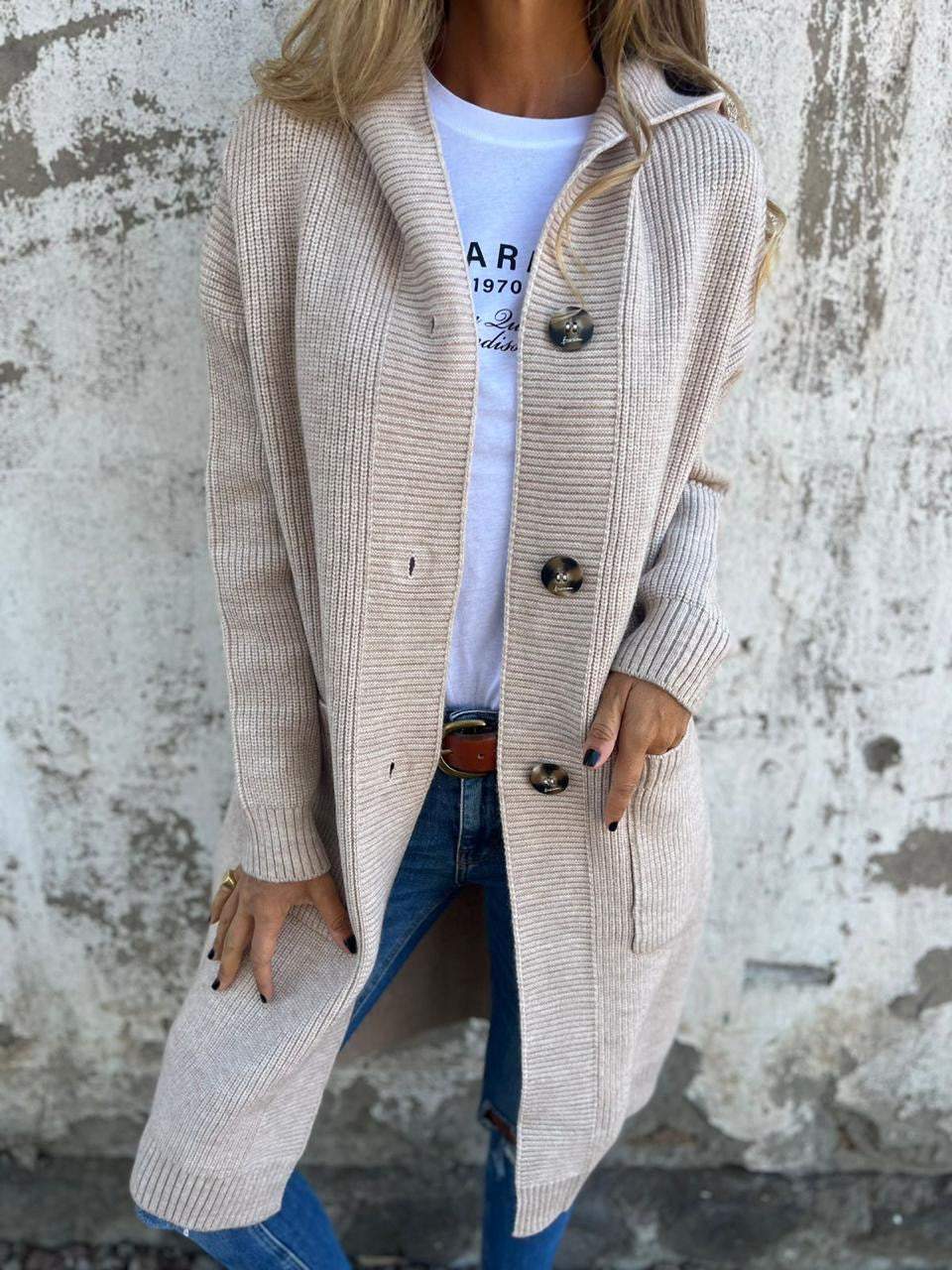 Frieda - Elegante cardigan lavorato a maglia