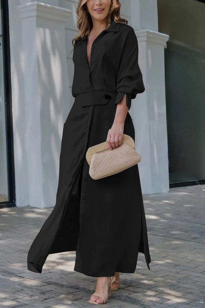 Jeanette | Maxi abito con scollo a V